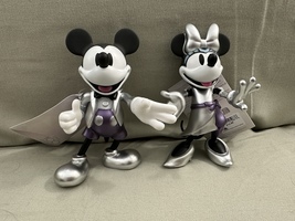 Walt Disney World 100th Anniversary Mickey Minnie Mouse Articulated Figures NEW