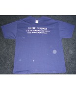 NEW To Err Human Blame Someone Else Shows Good Management Skills T-Shirt... - £18.37 GBP
