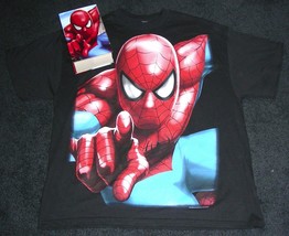 NEW MARVEL Comics Spider-Man Extra Large Black Tee Shirt Graphic Collect... - $32.99