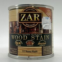 ZAR Oil-Based Interior Wood Stain 117 Honey Maple, 1/2 Pint - £18.00 GBP