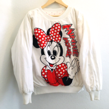 90s Disney Minnie Mouse Americanwear Reversible Puffy Sweatshirt AOP Read 4 Size - $66.49