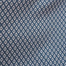 Vintage Fabric 1970&#39;s 1960&#39;s Blue White Polyester Cotton Blend Fabric 60&quot;x128&quot; - £121.59 GBP