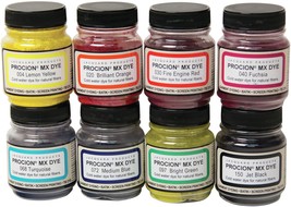 Jacquard Procion Mx Dye Set -8 Colors W/ Soda Ash - £29.28 GBP