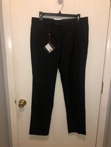NWT 1670 Brand Slim Fit Dress Pants Black Mens SZ 33X30 Retails $100 - $13.85