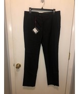 NWT 1670 Brand Slim Fit Dress Pants Black Mens SZ 33X30 Retails $100 - €11,88 EUR