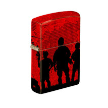 Zippo Lighter - Soldiers Red Sky Design 540 Color - 855933 - £35.93 GBP