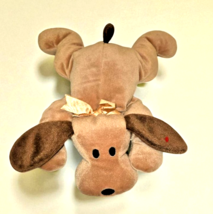VTG 1994 TY Pillow Pals “Woof” Brown Puppy Dog 14&quot; Plush Stuffed Animal Toy - $297.33 MXN