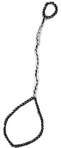 Stretch Cord Slave Bracelet with Ring Attached, Glass Pearls and Silver - £15.95 GBP