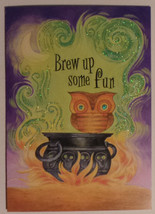 Greeting Halloween Card &quot;Brew up some fun&quot; - £2.38 GBP