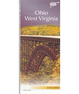 Ohio &amp; West Virginia AAA  State Series Map - £3.39 GBP