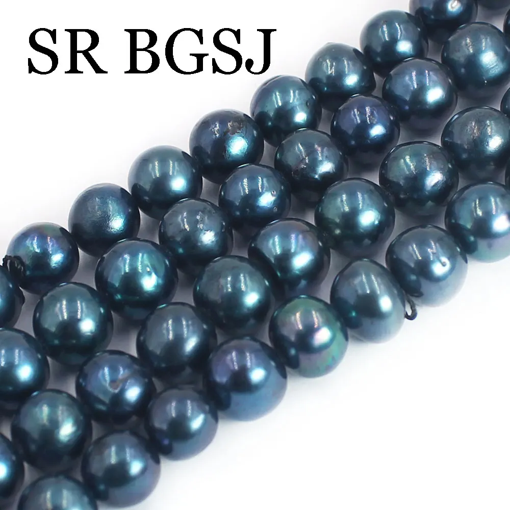 8-9mm A+ White Pink Purple Black Nearly Round Real 100% Natural Freshwater Pearl - £24.22 GBP