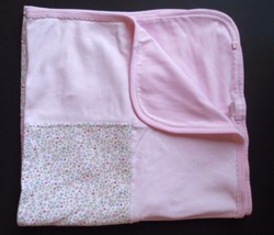 Healthtex Pink Baby Blanket Patchwork Flowers Floral print Pink - £26.93 GBP