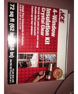 Brand New Ace 4 Window Insulation Kit Crystal Clear, 72 Sq Ft. Seals Out... - $336.72 MXN