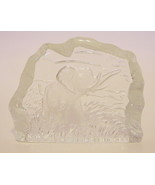 Clear/Frosted Safari Elephant Glass Crystal Sculpture - £24.51 GBP
