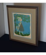 Lithograp/Print-Vintage Picture/Woodcut &quot;One With Nature&quot; Signed and Num... - $1,358.08 MXN