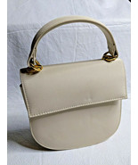 Hand Bag Frame Baguette Purse Beige Ivory - £7.78 GBP