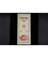 Vtg Civil War Centennial Map Flying A Service Tidewater Oil Company &#39;61 ... - $14.99