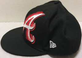 Vintage Atlanta Braves Big A New Era 59Fifty Logo Baseball Cap 7 1/8 Hat... - $49.49