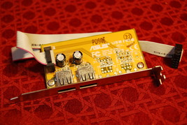 Asus USB/MIR Rev. 1.11 2-Port Expansion Card/Bracket with Ribbon Cable - $5.99