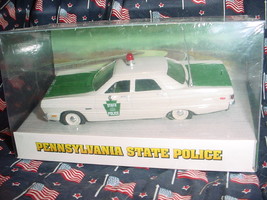 PENNSYLVANIA STATE POLICE 1969 PLYMOUTH FURY WHITE ROSE MIP FREE USA SHIP - £39.56 GBP