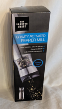 The Sharper Image - Automatic Gravity Activated Pepper Mill Stainless Steel NEW - £12.40 GBP