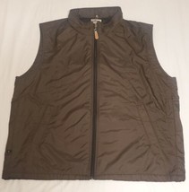 Callaway Golf Vest Golf Sport Outerwear Zippered Hooded Mens Size Medium Brown - £16.59 GBP