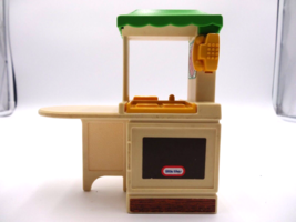 Little Tikes dollhouse size Fiesta Party Kitchen Green Roof for Doll house with - £10.01 GBP