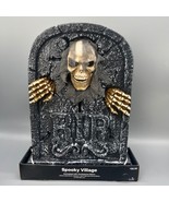Spooky Village Animated LED Tombstone Decor Halloween Light Sound Effect... - $39.39 CAD
