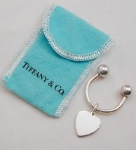 Tiffany &amp; Co Sterling Horseshoe Key Ring Holder Chain W/Pouch Heart Tag ... - $125.00