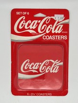 Vintage Sealed Pack Of 6 Coca Cola Coasters * 3 3/4&quot; * UPC - 0073143117003 * - £8.12 GBP