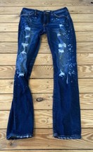 Rock Revival Remix Women’s Distressed Skinny jeans Size 27 Blue CB - £31.57 GBP