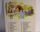1978 Walt Disney&#39;s Fun &amp; Facts Flashcard: Artists and Writers - $2.00