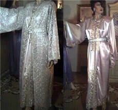 Silk Formal Bridal Kimono Caftan Duster Maxi Ball Gown Dress Kaftan Party Abaya - £559.54 GBP