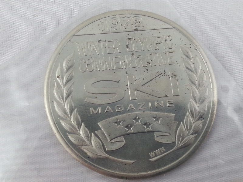 The Ski Magazine - 1972 Winter Games (Sapporo Japan) - Commemorative Coin - $14.00