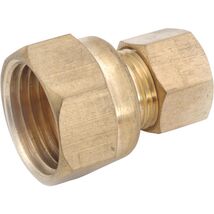 Anderson Metals 50766-0606 3/8&quot; X 3/8&quot; Compression Coupling (10 Pack), B... - $25.15 CAD