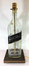 Johnnie Walker Black Label Large 1.75L Liquor Bottle TABLE LAMP Light Wo... - £43.90 GBP