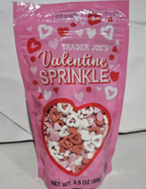 2 Pack Trader Joes Valentines Sprinkles 3.5oz ea NO ARTIFICAL DYES Dye Free - $18.66