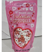 2 Pack Trader Joes Valentines Sprinkles 3.5oz ea NO ARTIFICAL DYES Dye Free - £14.57 GBP