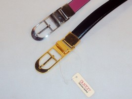 Buxton Ladies&#39; Leather Belt Set ~ 3 Straps, 2 Buckles, 12 Possible Combinations - £9.99 GBP