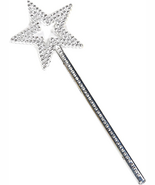 GIYOMI Star Wand 13 Inches Silver Fairy Princess Angel Wand Sticks for G... - €7,77 EUR