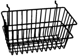 12&quot;W x 6&quot;D x 6&quot;H Narrow Basket Black/Semi-gloss--- Lot of 6 each - £32.13 GBP+