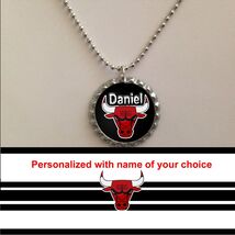 Chicago Bulls personalized necklace with name of your choice great gift ... - $7.49