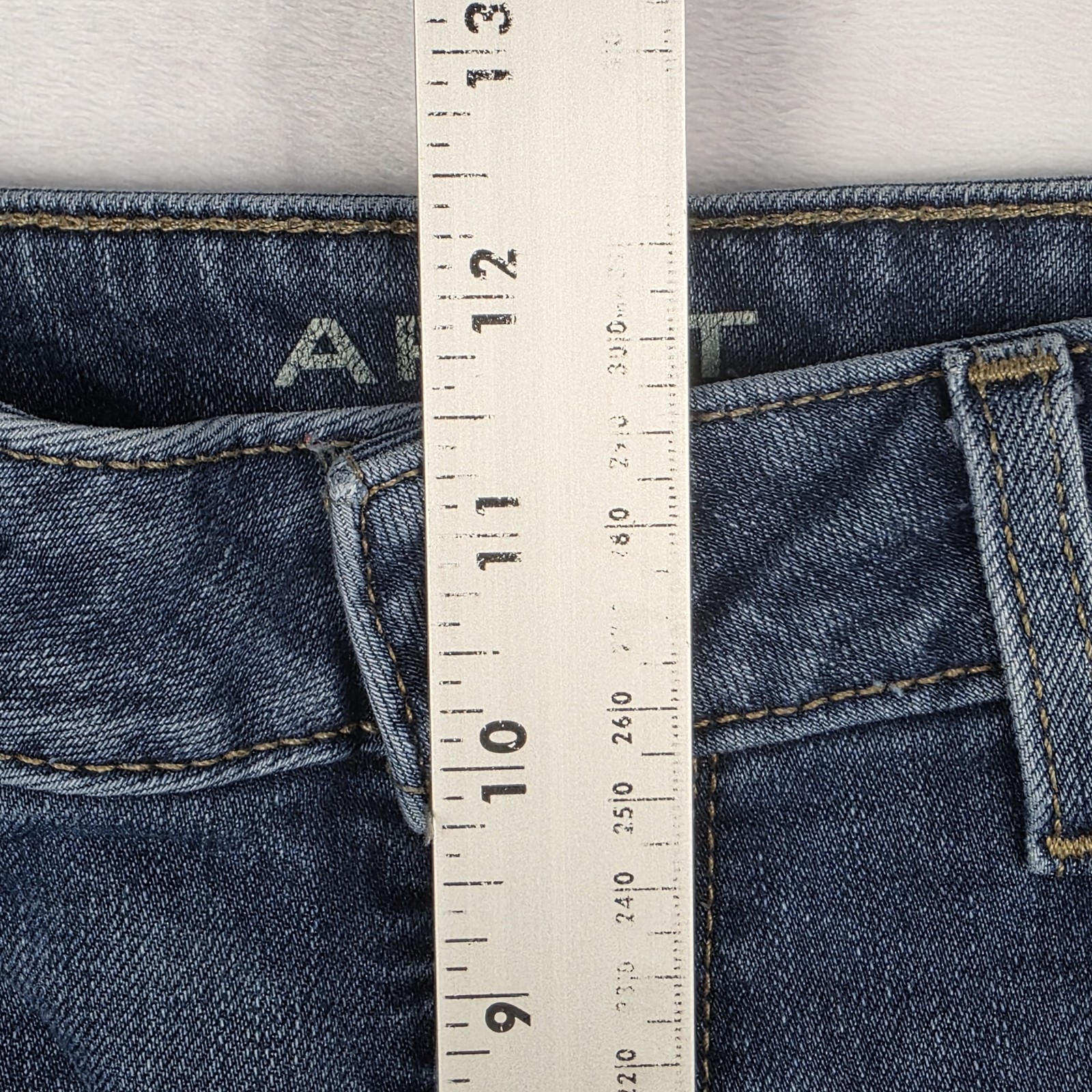 Ariat Jeans Womens Size 32S High Rise Flare Italian Denim Raw Hem Blue Pants Item image 10
