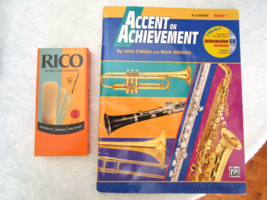Alfred Clarinet Book 1, Rico Reeds 17 New in open box, Interactive CD un... - $5.93