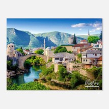 Mostar Bosnia and Herzegovina Poster Print Wall Art | Mostar Home Decor | Mostar - £16.05 GBP