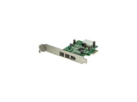 StarTech 3 Port 2b 1a PCI Express 1394 FireWire Adapter Card - £102.38 GBP