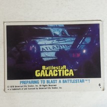 BattleStar Galactica Trading Card 1978 Vintage #6 Blast A Battlestar - £1.54 GBP