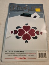 ULTRA HEARTS CRAFT SEWING IRON-ON KIT 66118 GENUINE ULTRA SUEDE C1993 - $15.99