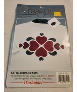 ULTRA HEARTS CRAFT SEWING IRON-ON KIT 66118 GENUINE ULTRA SUEDE C1993 - $15.99