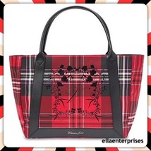 Victoria&#39;s Secret Red Black Plaid Weekender Tote Bag - £27.96 GBP